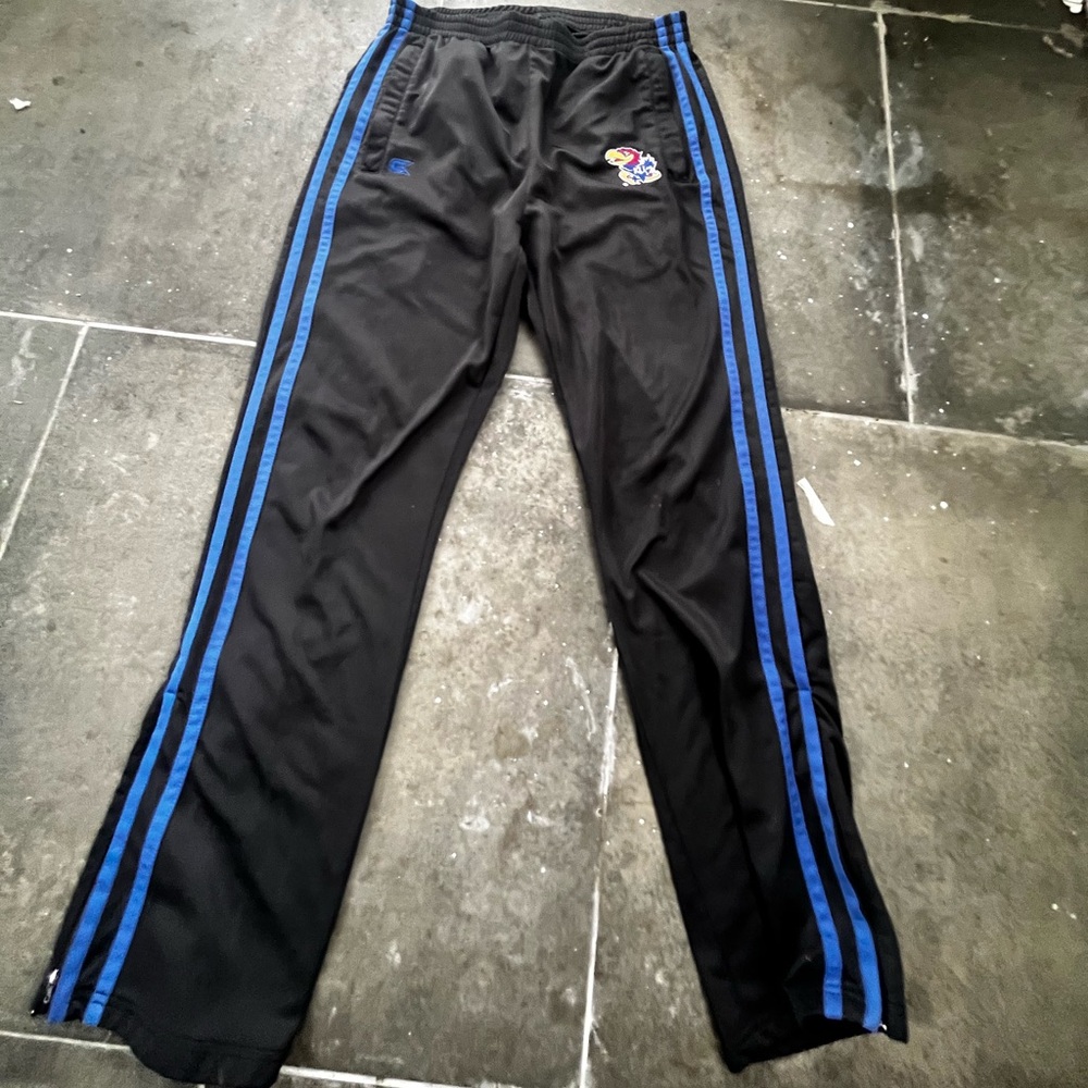 Blue and black pants